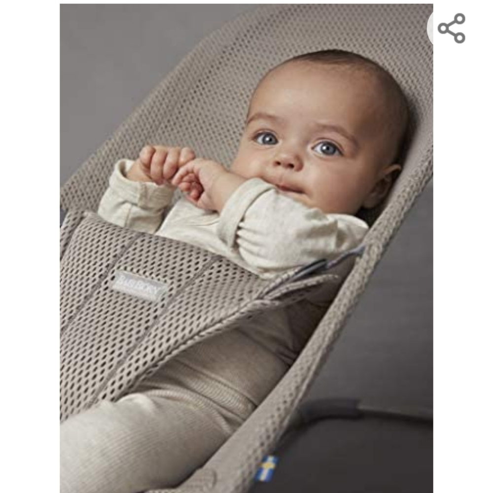 BABYBJORN Bouncer Bliss, Mesh, Greige